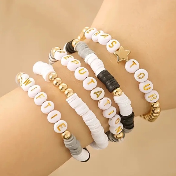 💛5pcs Friendship Bracelet set Inspired Taylor Swift Reputation Swifties Eras - Picture 4 of 9